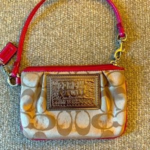 Small coach wristlet